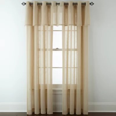 JCPenney Home Bayview Sheer Grommet Top Single Curtain Panel