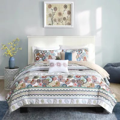 Intelligent Design Lacie Paisley Floral Quilt SetJCPenney, Color Multi