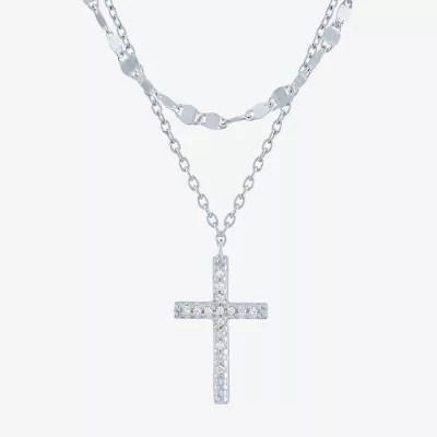 Yes, Please! Womens 2pc. Diamond Accent Natural White Diamond Sterling