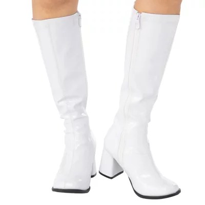 Womens White Gogo Boots Costume Footwear, Color White JCPenney