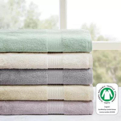 Madison Park Organic Cotton Solid 6pc. Bath Towel SetJCPenney