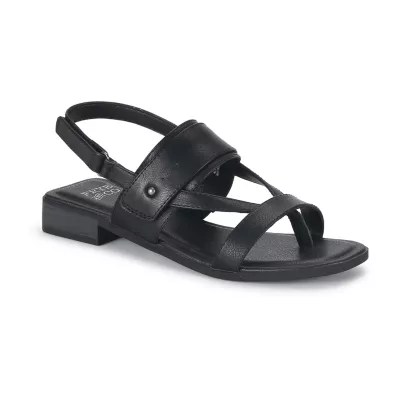 Frye and Co. Womens Cassia Adjustable Strap Flat Sandals, Color Black JCPenney