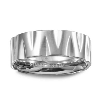 9M Stainless Steel Wedding Band JCPenney