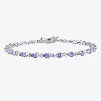 Sterling Silver Tanzanite Tennis BraceletJCPenney