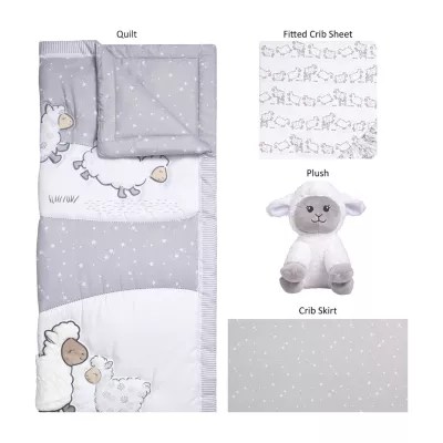 Sammy And Lou 4pc. Crib Bedding Set, Color Gray JCPenney
