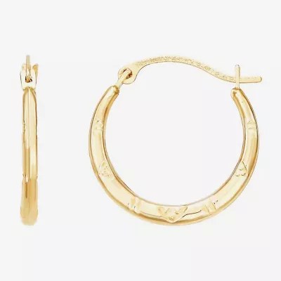 10K Gold 18mm Hoop Earrings JCPenney