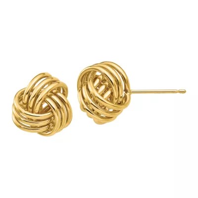 14K Gold 12mm Knot Stud Earrings JCPenney