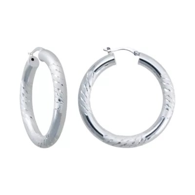 Sterling Silver Hoop Earrings JCPenney