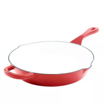 Crock Pot Artisan Enameled 8" Round Cast Iron Skillet, Color Red JCPenney