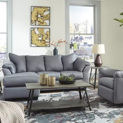 Signature Design by Ashley® Audrey Sofa Sectional, Color Steel JCPenney