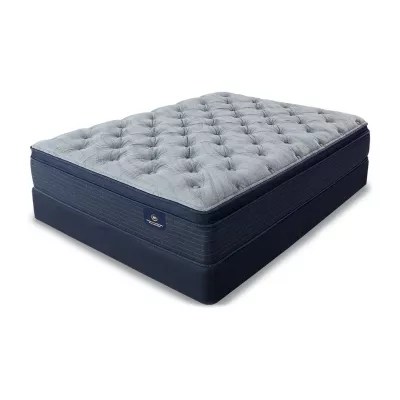 Serta® Lux Grandmere Plush Pillowtop Mattress + Box Spring , Color