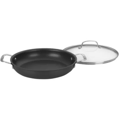 Cuisinart® Chef’s Classic 12" HardAnodized Everyday Pan with Lid 62530D, Color Black JCPenney