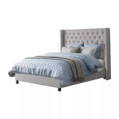 Fairfield Upholstered Tufted Platform Bed JCPenney