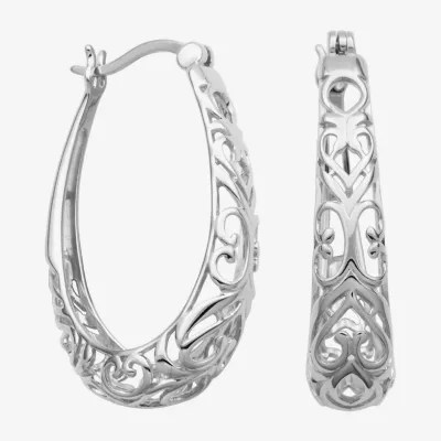 Sterling Silver 32.2mm Hoop Earrings JCPenney
