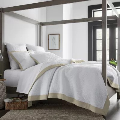 Linden Street Solana Quilt, Color Cool White JCPenney