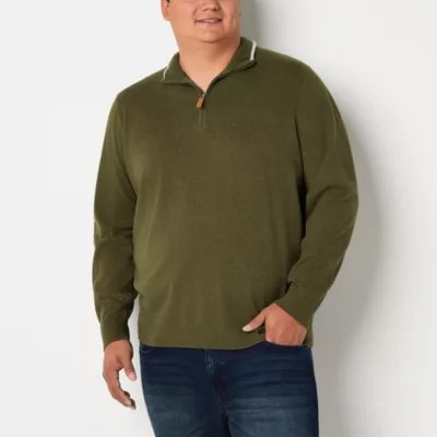 St. John's Bay Big and Tall Mens Long Sleeve Pullover Sweater, Color