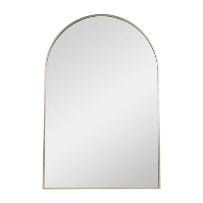 Northlight 36" Gold Framed Modern Arched Wall Mirror, Color Gold