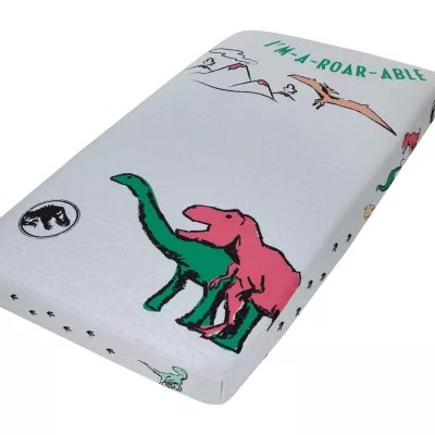Universal Jurassic World Crib Sheet, Color Gray JCPenney