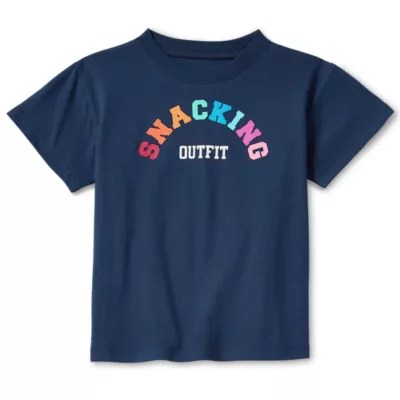 Okie Dokie Toddler & Little Girls Round Neck Short Sleeve Graphic T