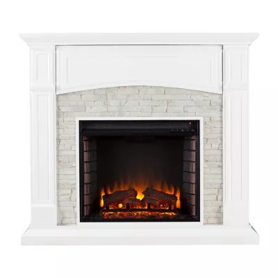 Sheldon Electric Fireplace, Color Crisp White JCPenney