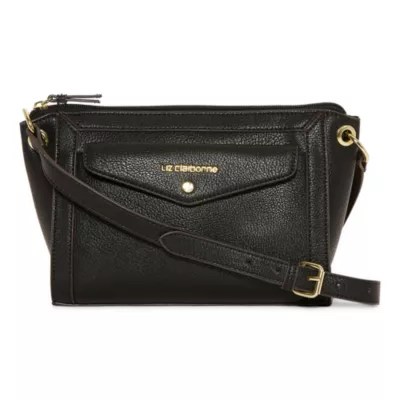 Liz Claiborne Alisia Large Crossbody Bag, Color Black JCPenney