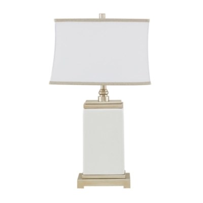 Hampton Hill Signature Colette Rectangular Ceramic Table Lamp, Color