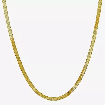 Solid Herringbone Chain Necklace JCPenney