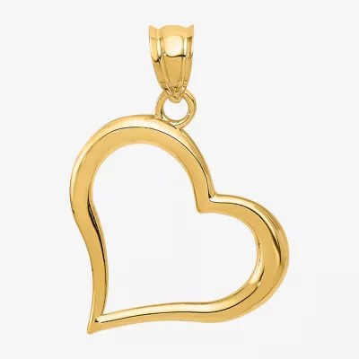 Womens 14K Gold Heart Pendant JCPenney