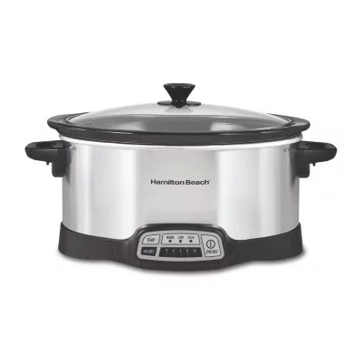 Hamilton Beach Programmable Slow CookerJCPenney, Color Silver