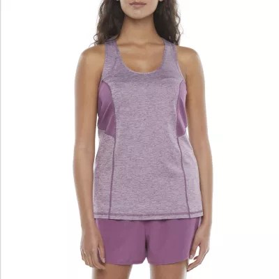 Xersion Womens U Neck Sleeveless Tank Top Petite JCPenney