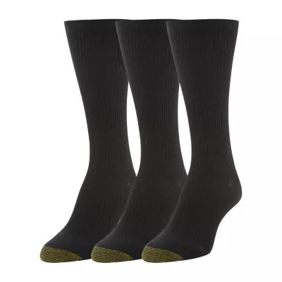 Gold Toe NonBinding Wellness 3 Pair Crew Socks Womens JCPenney