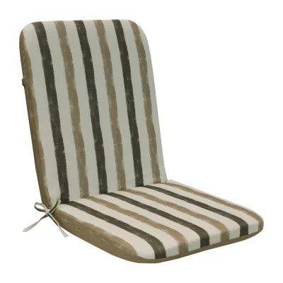 Outdoor Dècor Nature Stripe Printed High Back Patio Seat Cushion 40980