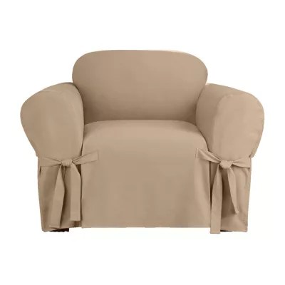 Sure Fit Heavy Weight Cotton Canvas Chair Slipcover JCPenney