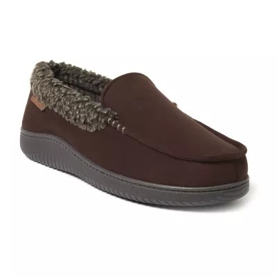 Dearfoams Mens Alexander Microsuede Moccasin Slippers JCPenney