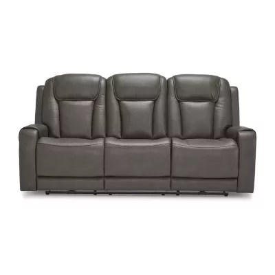 Signature Design by Ashley Card Player TrackArm Reclining Sofa, Color