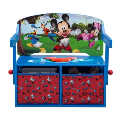 Disney Mickey Mouse Kids Wooden Storage Bench , Color Blue JCPenney