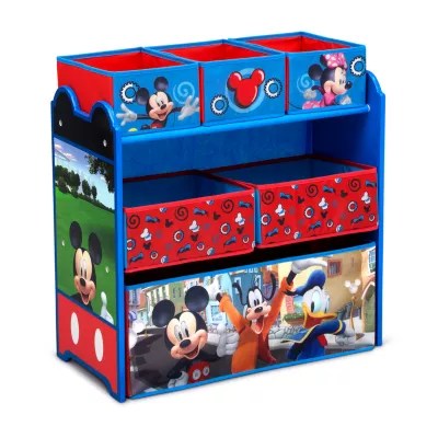 Disney Mickey Mouse 6Cubby Toy Organizer, Color Blue JCPenney