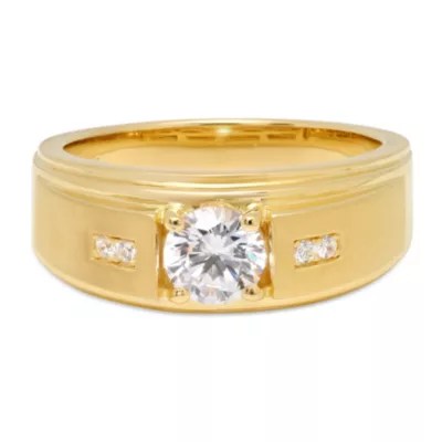 Mens 14K Gold Over Silver Cubic Zirconia Ring JCPenney