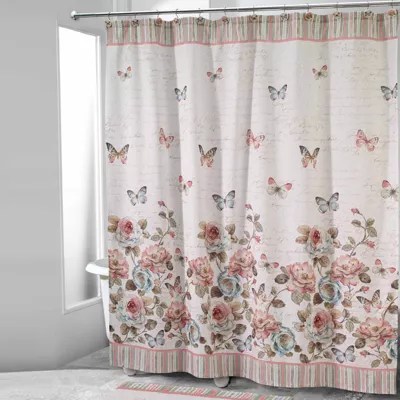Avanti Butterfly Garden Shower Curtain, Color White JCPenney