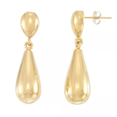 Gold Opulence 14K Gold Over Diamond Resin Drop Earrings JCPenney