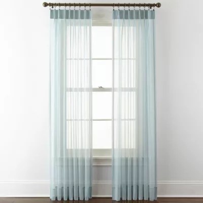 Liz Claiborne® Lisette PinchPleat Sheer 2Pack Curtain PanelsJCPenney