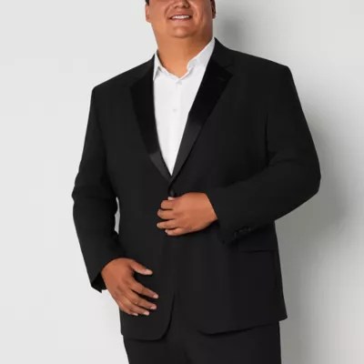 J. Ferrar Ultra Comfort Evening Edition Mens Big & Tall Tuxedo Jacket