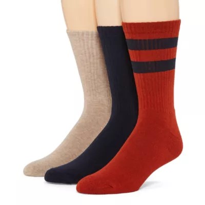 mutual weave 3 Pair Crew Socks Mens JCPenney