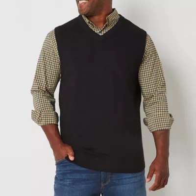 St. John's Bay Mens Big and Tall V Neck Sweater Vest JCPenney