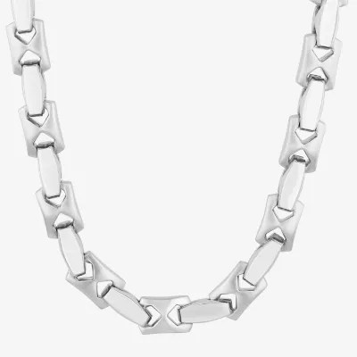 Stainless Steel 24 Inch Solid Link Chain Necklace JCPenney
