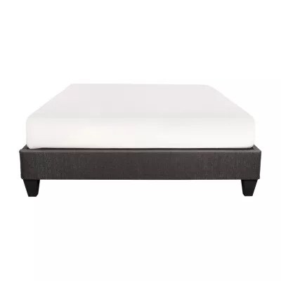 Carter Upholstered Platform Bed Frame, Color Dk Gray JCPenney
