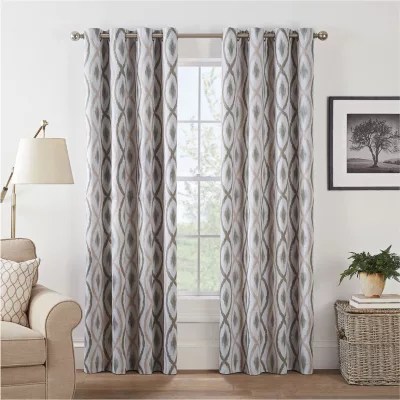 Eclipse Basel Geo Energy Saving Blackout Grommet Top Single Curtain