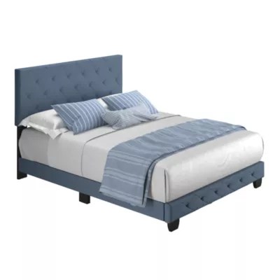 Claire Upholstered Tufted Platform Bed JCPenney