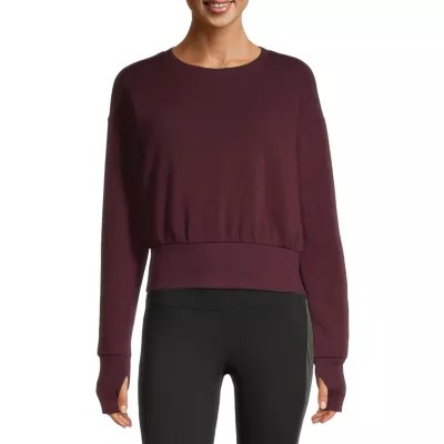 Xersion Classic Fleece Womens Crew Neck Long Sleeve Sweatshirt JCPenney