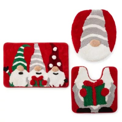 Avanti Holiday Gnome 3pc. Bath Rug Set, Color Red JCPenney